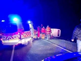 Buszbaleset a 62-es főúton - olvasói galéria - fotó: 