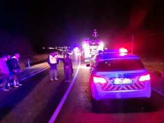 Buszbaleset a 62-es főúton - olvasói galéria - fotó: 