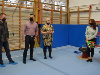 Eb-hősök köszöntése a tornacsarnokban - fotó: 