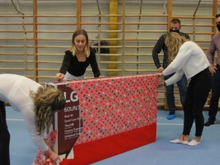 Eb-hősök köszöntése a tornacsarnokban - fotó: 