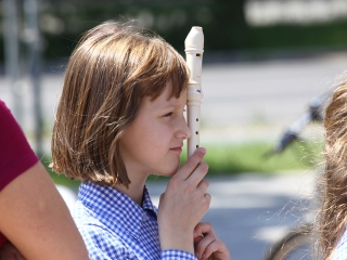 Zenés Flashmob a Városháza téren - fotó: Ónodi Zoltán