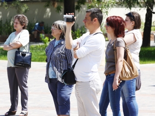Zenés Flashmob a Városháza téren - fotó: Ónodi Zoltán
