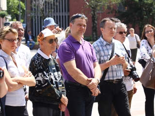 Zenés Flashmob a Városháza téren - fotó: Ónodi Zoltán