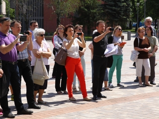 Zenés Flashmob a Városháza téren - fotó: Ónodi Zoltán