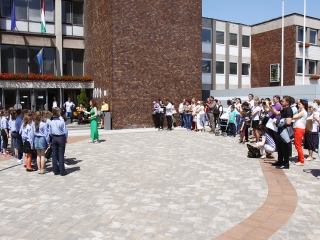 Zenés Flashmob a Városháza téren - fotó: Ónodi Zoltán