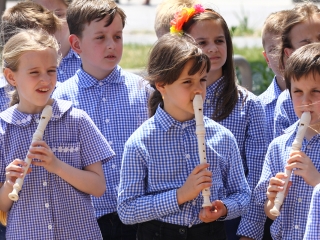Zenés Flashmob a Városháza téren - fotó: Ónodi Zoltán