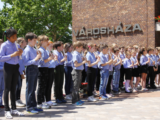 Zenés Flashmob a Városháza téren - fotó: Ónodi Zoltán