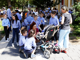 Zenés Flashmob a Városháza téren - fotó: Ónodi Zoltán