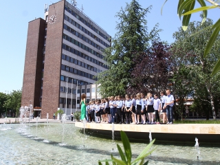 Zenés Flashmob a Városháza téren - fotó: Ónodi Zoltán
