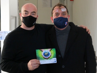 Szelektív kukák átadása az Innoparkban - fotó: 