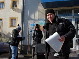 Szelektív kukák átadása az Innoparkban - fotó: 