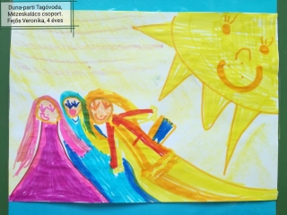 Díjazott képek az Arany János iskola rajzpályázatának anygából - fotó: 