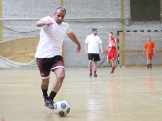 Kispályás foci a sportnapon - fotó: Sándor Judit