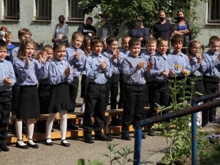 Elsősavatás a Móricz iskolában - fotó: 