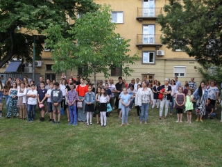 Tanévzáró koncert a téren - fotó: 