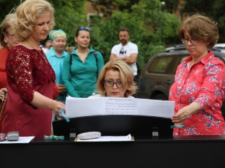 Tanévzáró koncert a téren - fotó: 