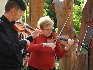 Tanévzáró koncert a téren - fotó: 