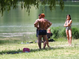 Benépesült a szabadstrand - fotó: 