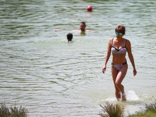 Benépesült a szabadstrand - fotó: 