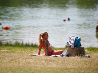 Benépesült a szabadstrand - fotó: 