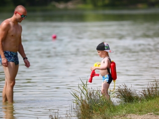 Benépesült a szabadstrand - fotó: 