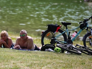 Benépesült a szabadstrand - fotó: 