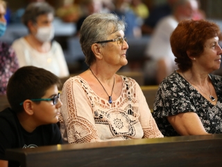 A Tomkins Énekegyüttes és a Dunaújvárosi Vegyeskar a Krisztus Király Főtemplomban - fotó: 