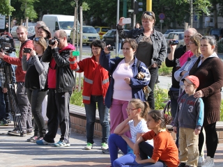 Villámparádé a Városháza téren - fotó: Sándor Judit