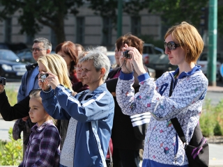 Villámparádé a Városháza téren - fotó: Sándor Judit