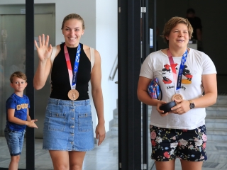 Hazatértek az olimpiai bronzérmes válogatott dunaújvárosi tagjai - fotó: 