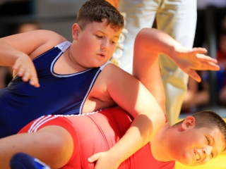 Jubileumi birkózó versenyek Rácalmáson - fotó: 