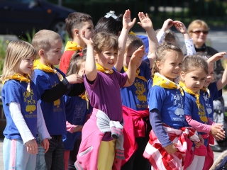 Labda banda a Városháza téren - fotó: Sándor Judit