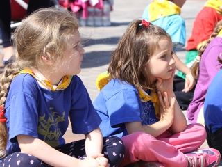 Labda banda a Városháza téren - fotó: Sándor Judit