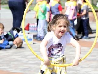 Labda banda a Városháza téren - fotó: Sándor Judit