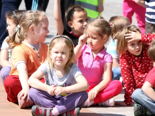 Labda banda a Városháza téren - fotó: Sándor Judit