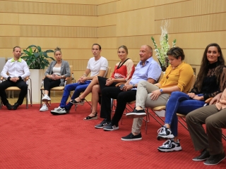 Sportolók köszöntése a Városházán - fotó: 