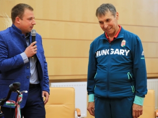 Sportolók köszöntése a Városházán - fotó: 