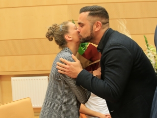 Sportolók köszöntése a Városházán - fotó: 