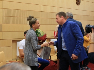 Sportolók köszöntése a Városházán - fotó: 