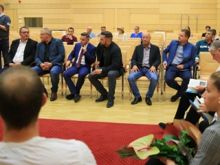 Sportolók köszöntése a Városházán - fotó: 