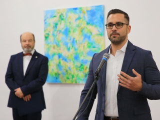 A megyei tárlat megnyitója az Uitz Teremben - fotó: 