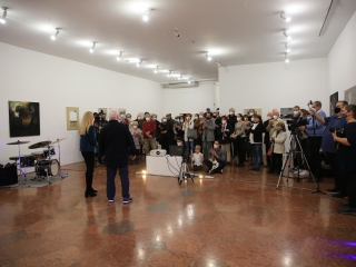 Éri Jenő kiállításának megnyitója az Uitz Teremben - fotó: 