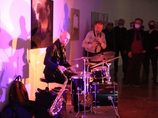 Éri Jenő kiállításának megnyitója az Uitz Teremben - fotó: 