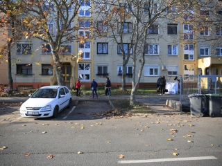 Levélszedés a város közterein - fotó: 