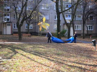 Levélszedés a város közterein - fotó: 