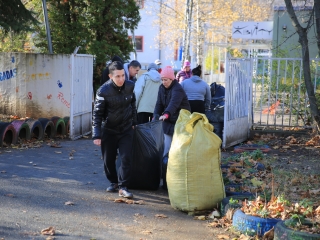 Levélszedés a város közterein - fotó: 