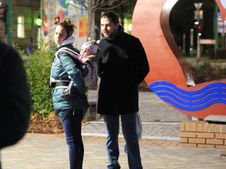 Az "Adventi forgatag" nyitánya a Városháza téren - fotó: 