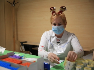 Mikulás véradás az MMK-ban - fotó: 