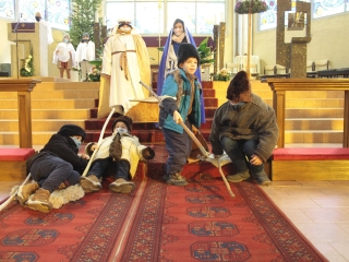 Karácsonyi pásztorjáték a római katolikus főtemplomban - fotó: 