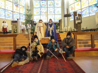 Karácsonyi pásztorjáték a római katolikus főtemplomban - fotó: 